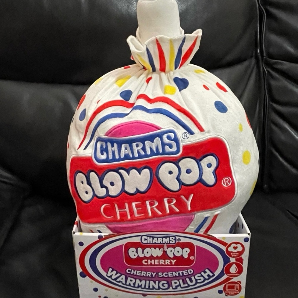 Charms Blow Pop Cherry Warming Plush - Blow Pop Cherry Scented Warming Plush